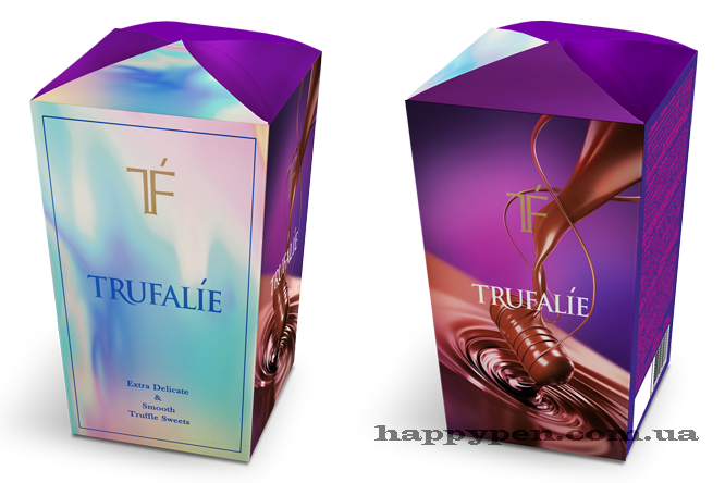 Цукерки Трюфалье 170гр. в коробці АВК - фото 1