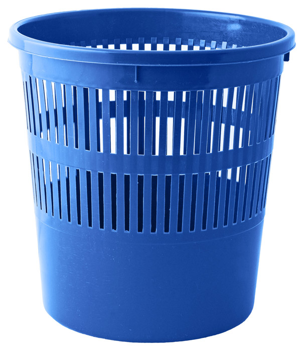 Корзина для паперів 8л. пластикова, син. BuroMax - фото 1