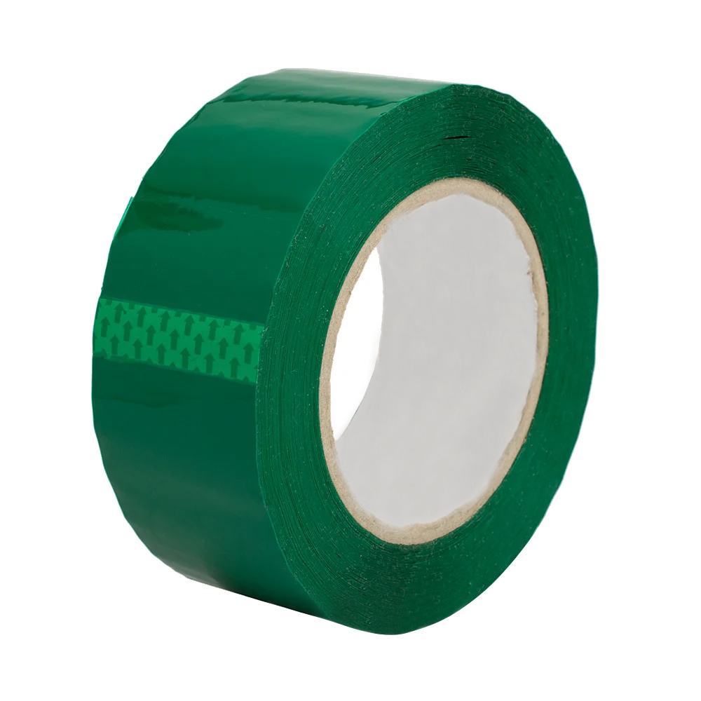 Клейка стрічка пакувальна 48мм.*60м. (66ярд), 45мкм, зелен. Україна - фото 2