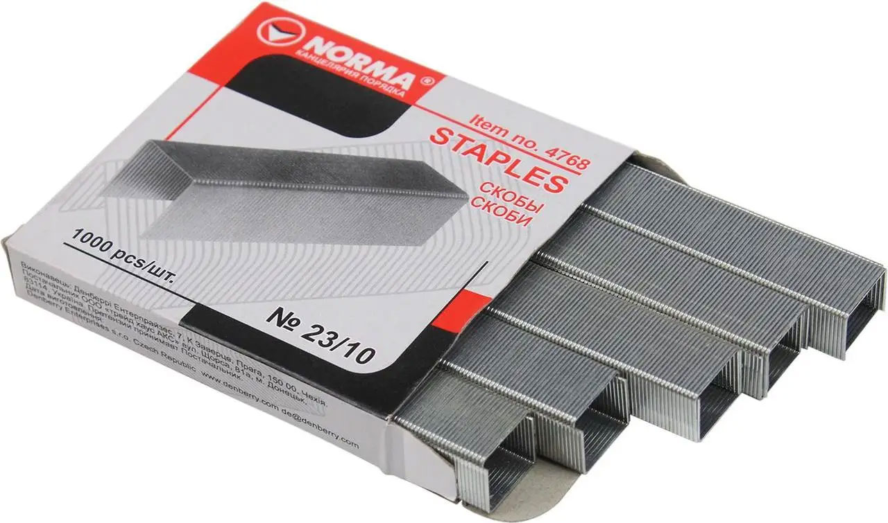 Скоби для степлера 23/10 (1000шт.) NORMA - фото 3