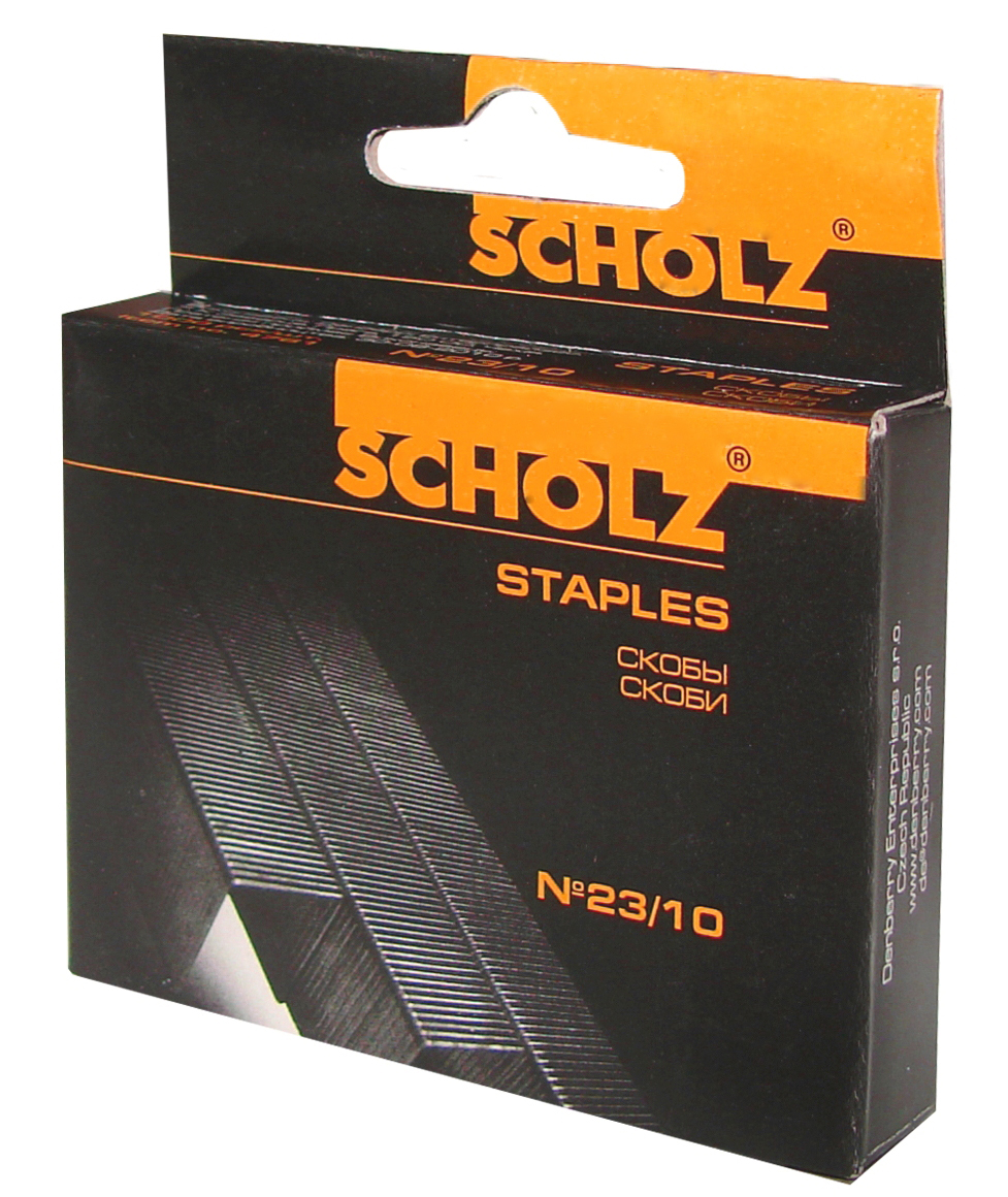 Скобы для степлера 23/10, 1000шт./уп. Scholz - фото 1