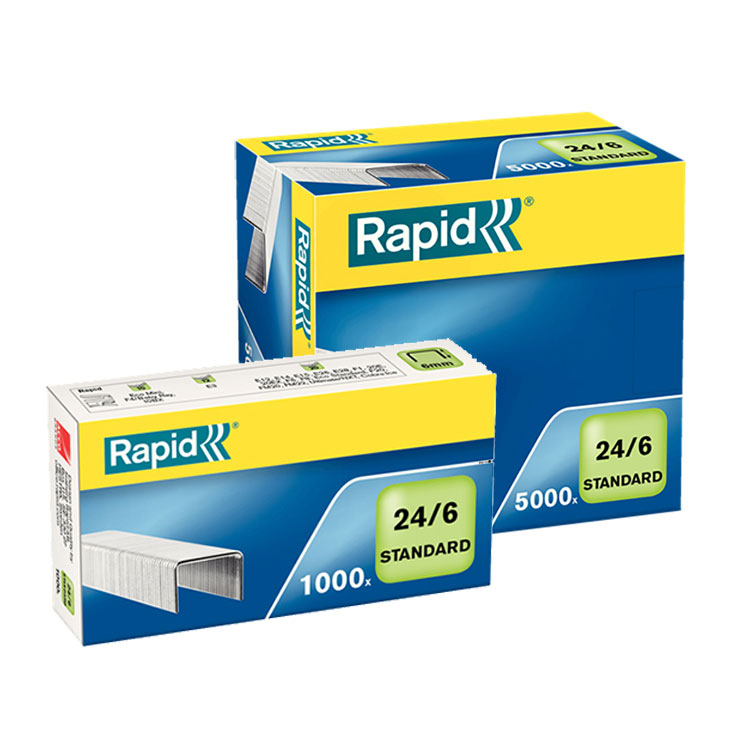 Скоби для степлера 24/6 Standard (5000шт.) Rapid - фото 3