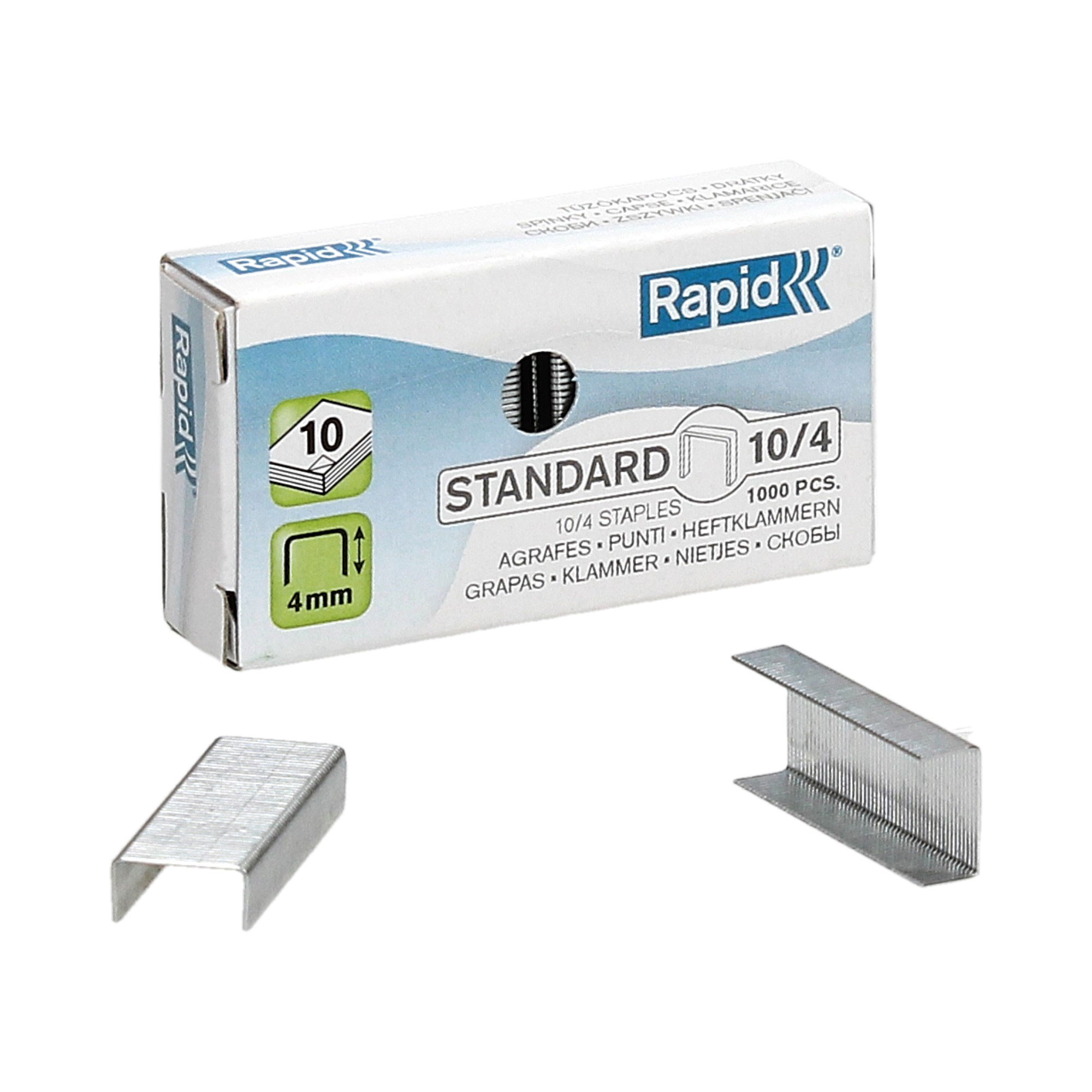 Скоби для степлера  №10 (10/4) Standard, 1000шт./уп. Rapid - фото 1