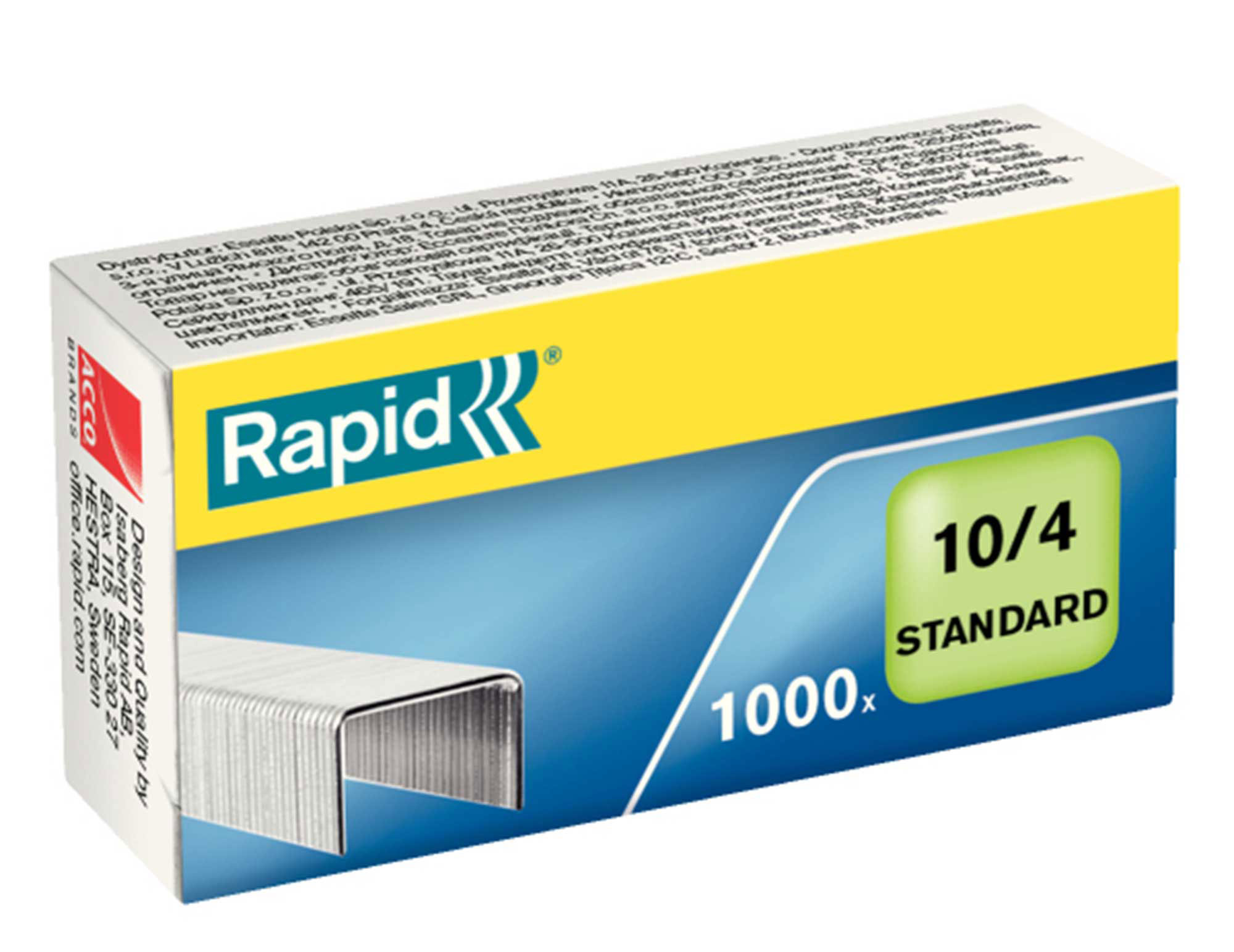 Скоби для степлера  №10 (10/4) Standard, 1000шт./уп. Rapid - фото 2