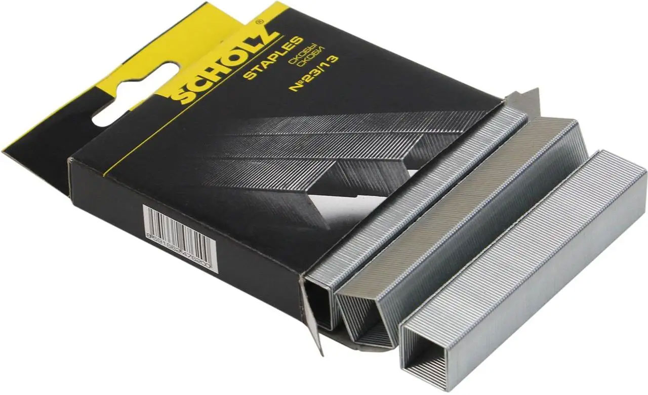 Скобы для степлера 23/13, 1000шт./уп. Scholz - фото 3