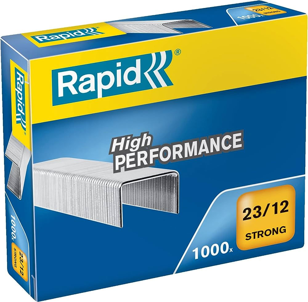Скоби для степлера 23/12 Strong (1000шт.) Rapid - фото 1
