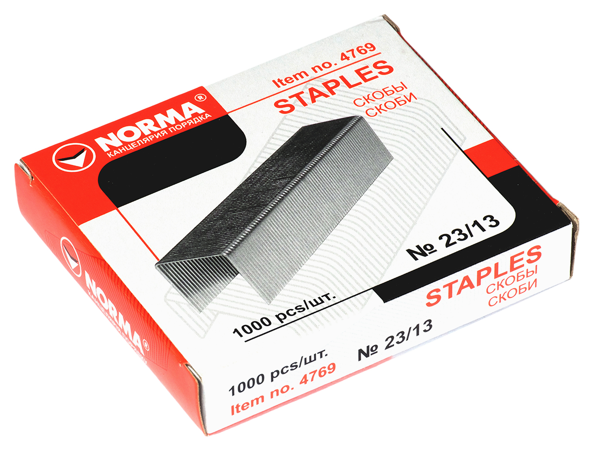 Скоби для степлера 23/13, 1000шт./уп. NORMA - фото 2