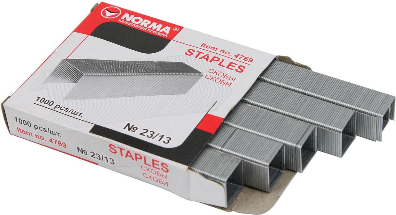 Скоби для степлера 23/13, 1000шт./уп. NORMA - фото 3
