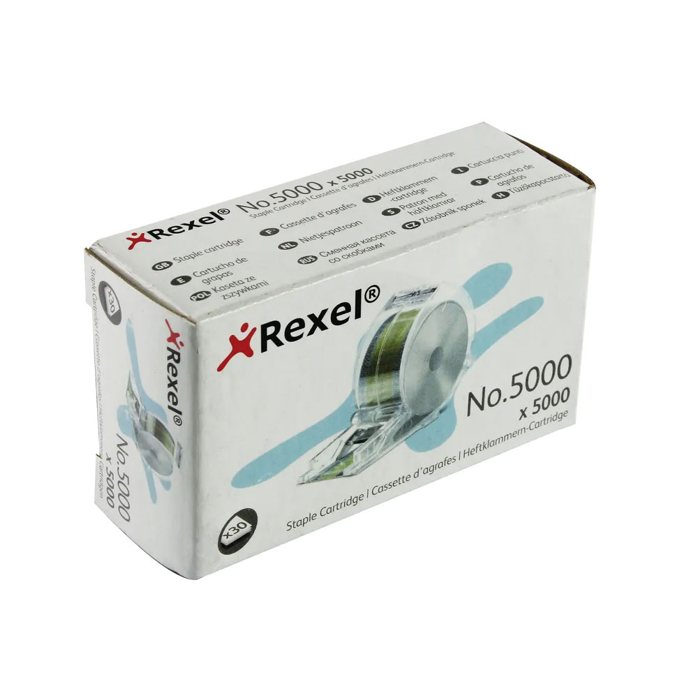 Скоби для степлера Rexel Stella 30, катридж 5000 скоб, до 30 аркушів (06308) Rexel - фото 2