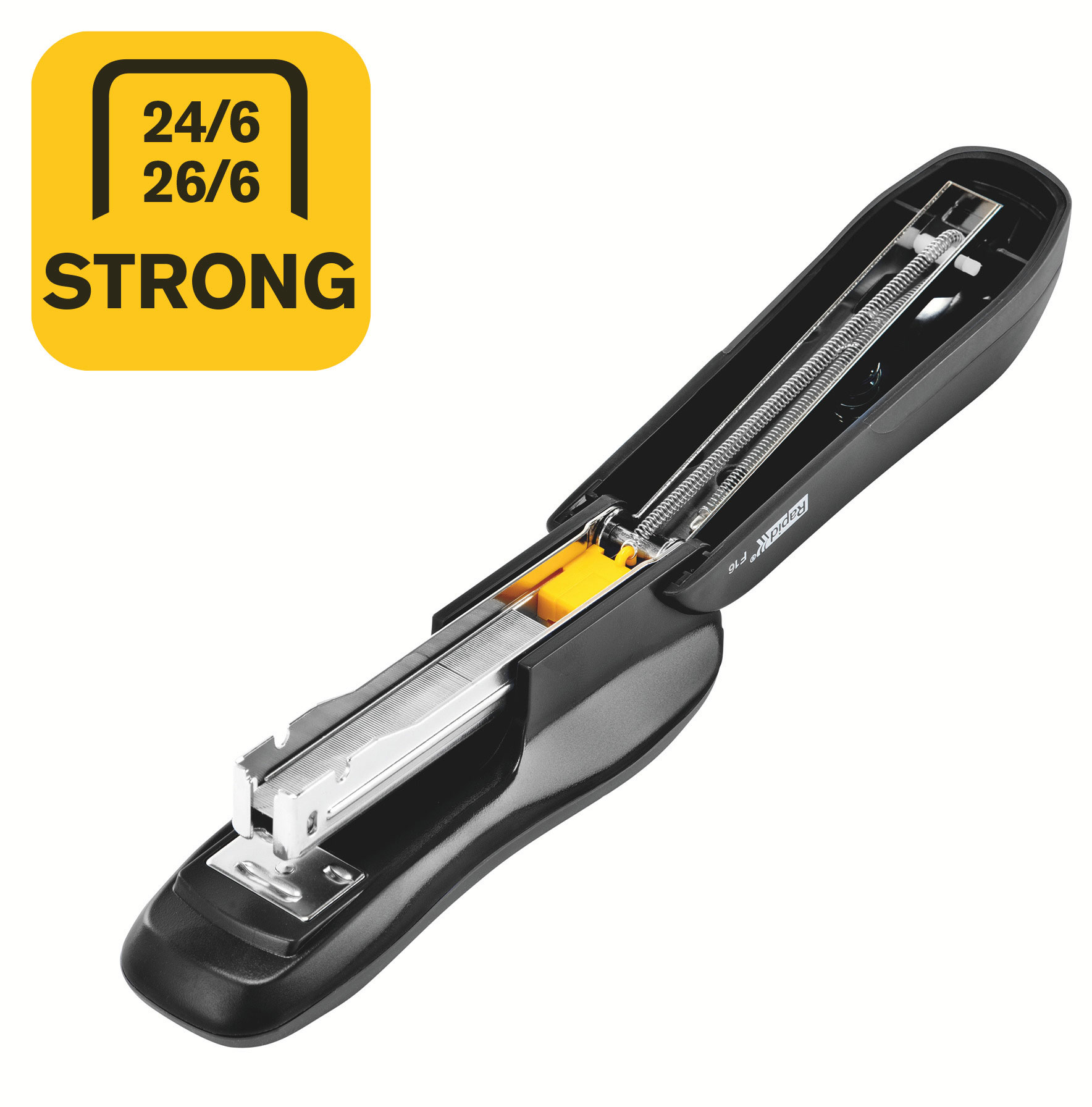 Степлер 24/6, 20л., Fashion F16, черн. Rapid - фото 2