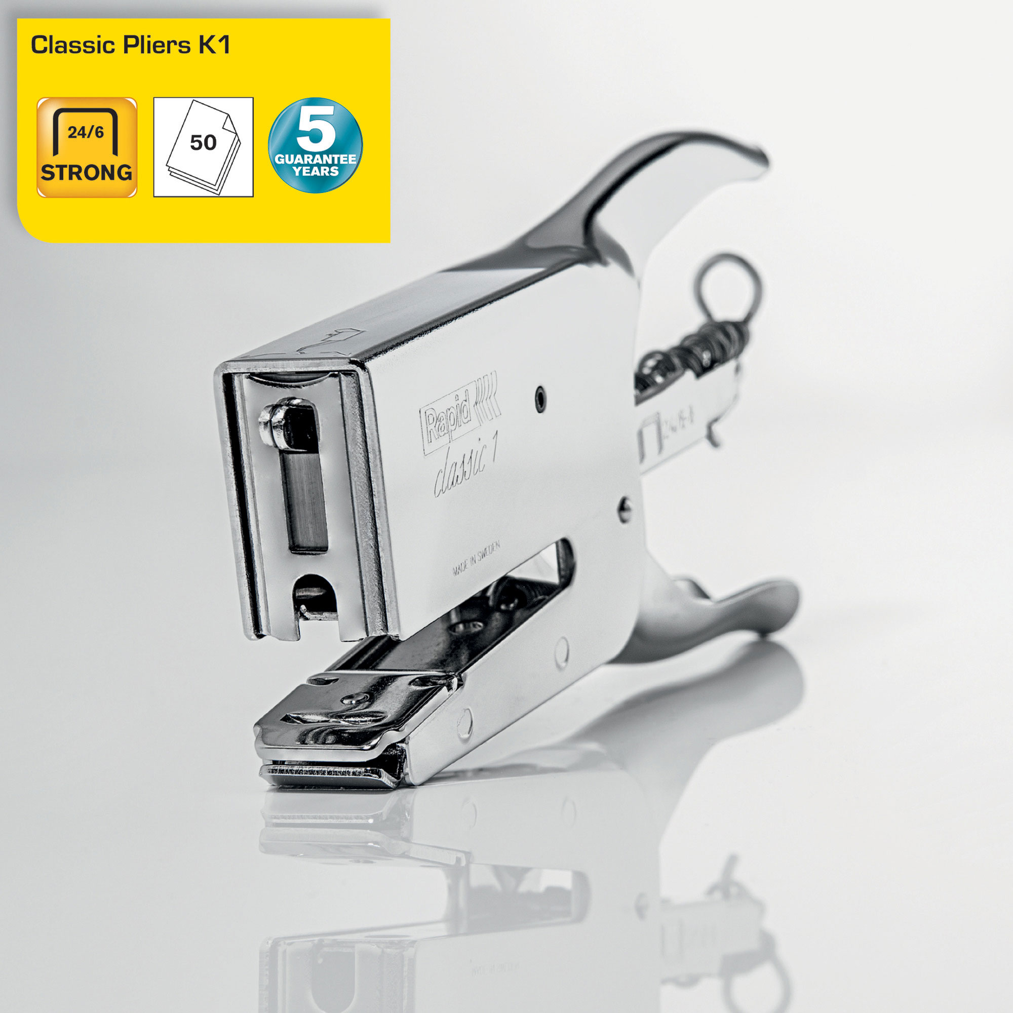 Степлер-плаер 24/6  50лист. К1, метал. сталь. Rapid - фото 5