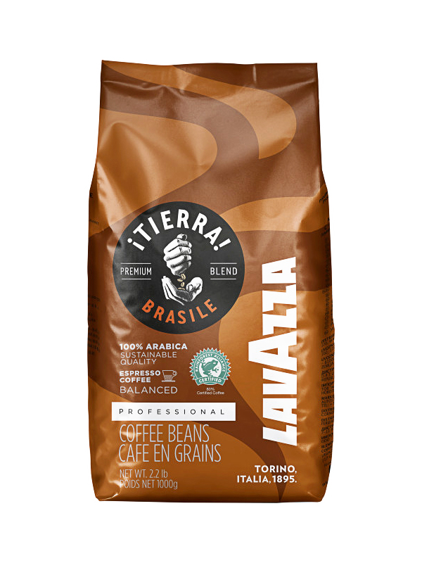Кава в зернах Tierra Brazil Blend Balanced Arabica 100%, 1000г., арабіка Lavazza - фото 2