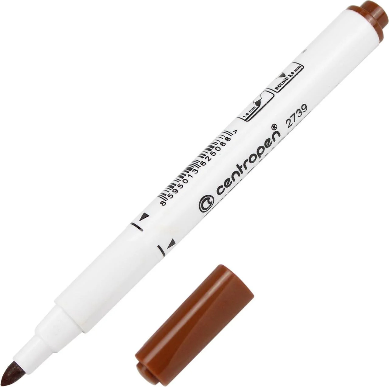 Маркер для маркировки текстиля Textile круглое острие 2739 2мм., коричн. Centropen - фото 1