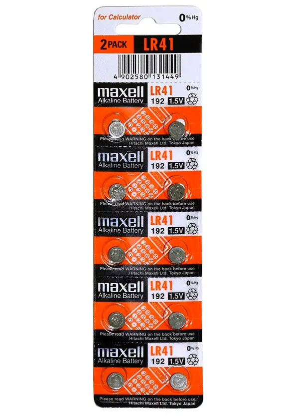 Батарейка AG3 (LR41,384, 392, 194, LR736, L736, GP192, V36A) 1,5V, 10шт./уп. MAXELL - фото 1