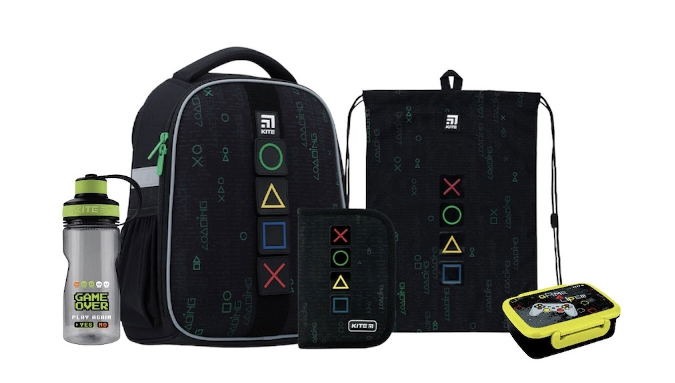 Бутылочка для воды Kite 500мл, Game over, серый Kite - фото 1