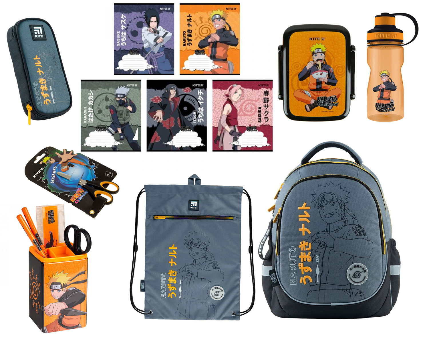 Пляшечка для води Kite 500мл,, «Naruto», помар. Kite - фото 1