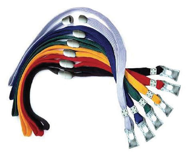 Стрічка для бейджа 45см., чорн. Scholz - фото 3