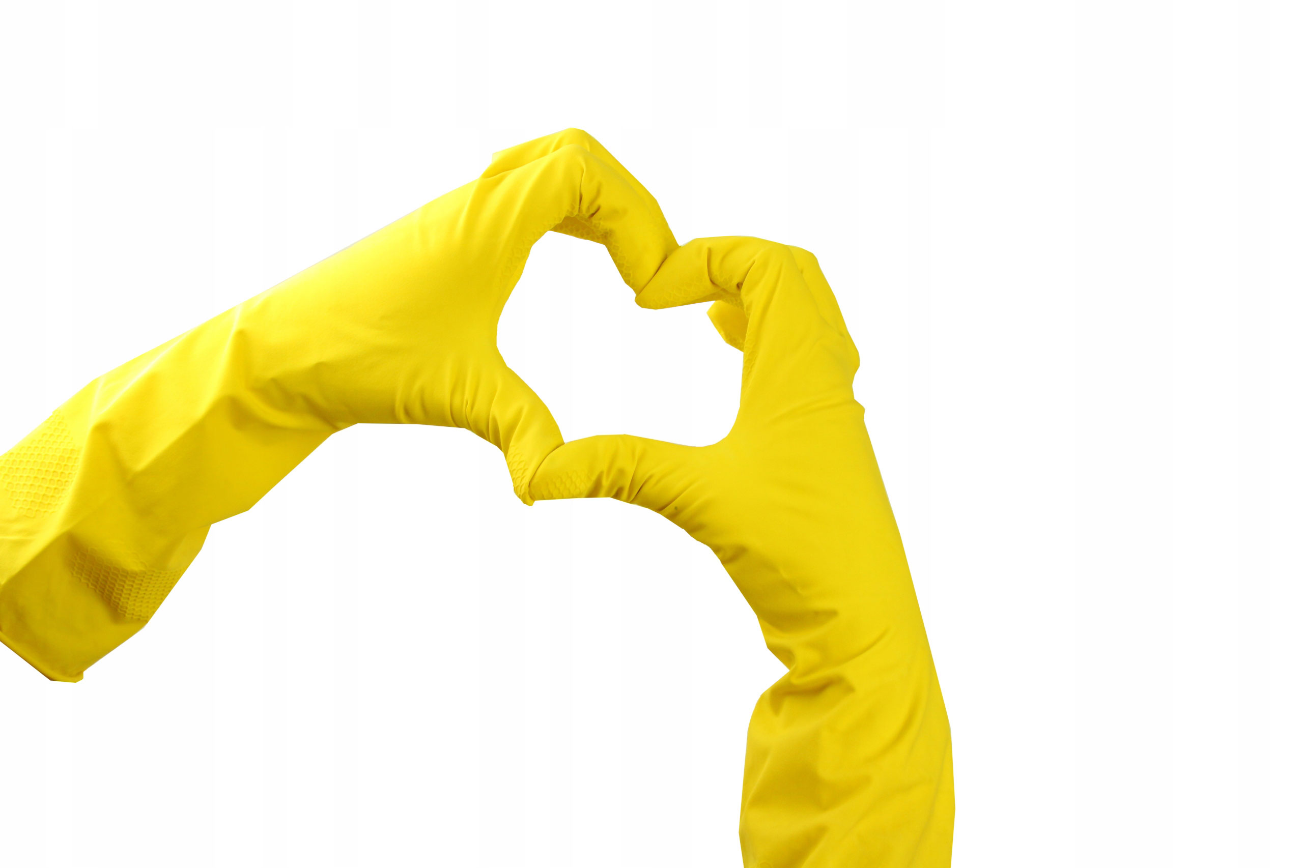 Рукавички латексні для прибирання міцні, розмір M, жовт. ЧИТАРО - фото 2