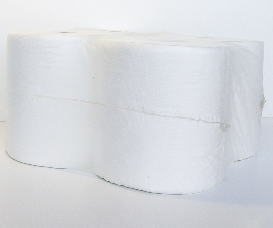 Полотенца рулонные Джамбо 2-х сл., целлюлоза, 500отр.(19,5*20см.), диаметр 19см., 4шт./уп., бел. BIMA - фото 2