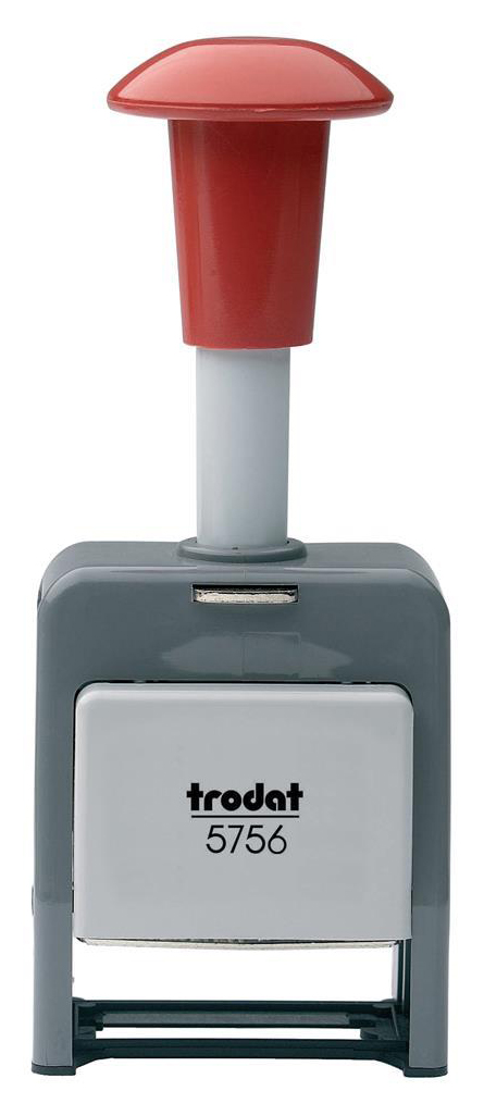 Нумератор автоматичний 6-розрядів, шрифт: antigue 5,5мм., металевий корпус (5756/м) Trodat - фото 1