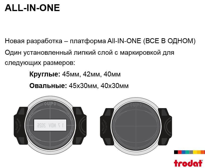 Оснастка для круглой печати, D= 45мм., пластик/металл, 52045, черн. Trodat - фото 3