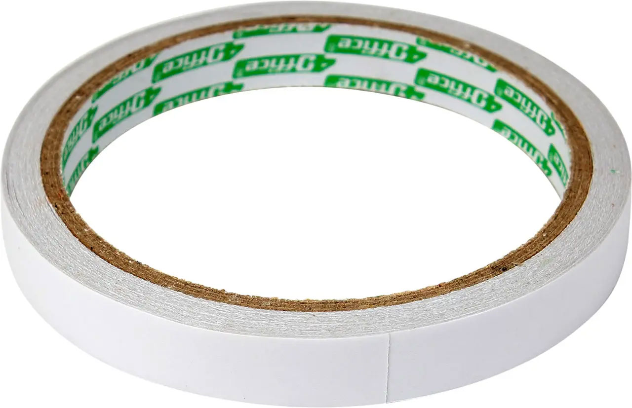 Клейка стрічка двостороння 12мм.*10м., прозор. 4Office - фото 1