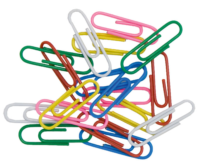 Скрепки 28мм., цветные, круглые, 100шт., картон. уп. BuroMax - фото 1