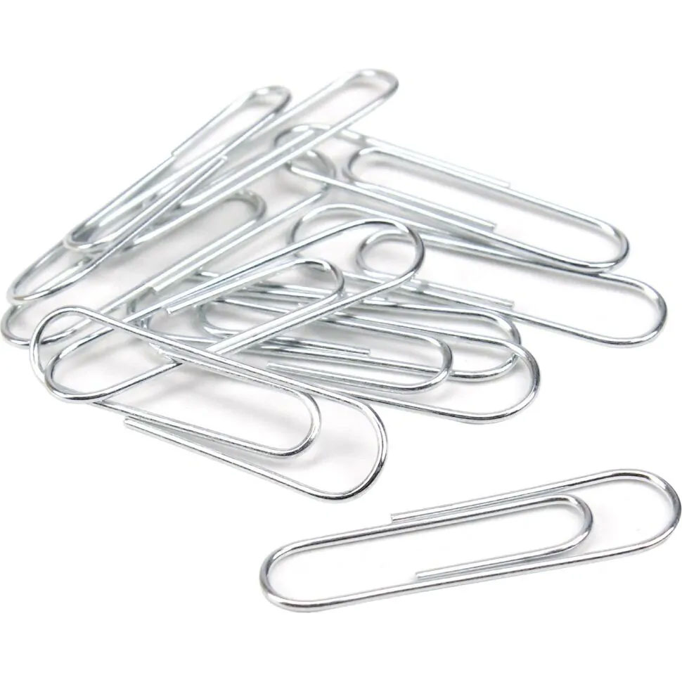 Скріпки нікельовані круглі, 28мм., 100шт., картон. уп. 4Office - фото 2