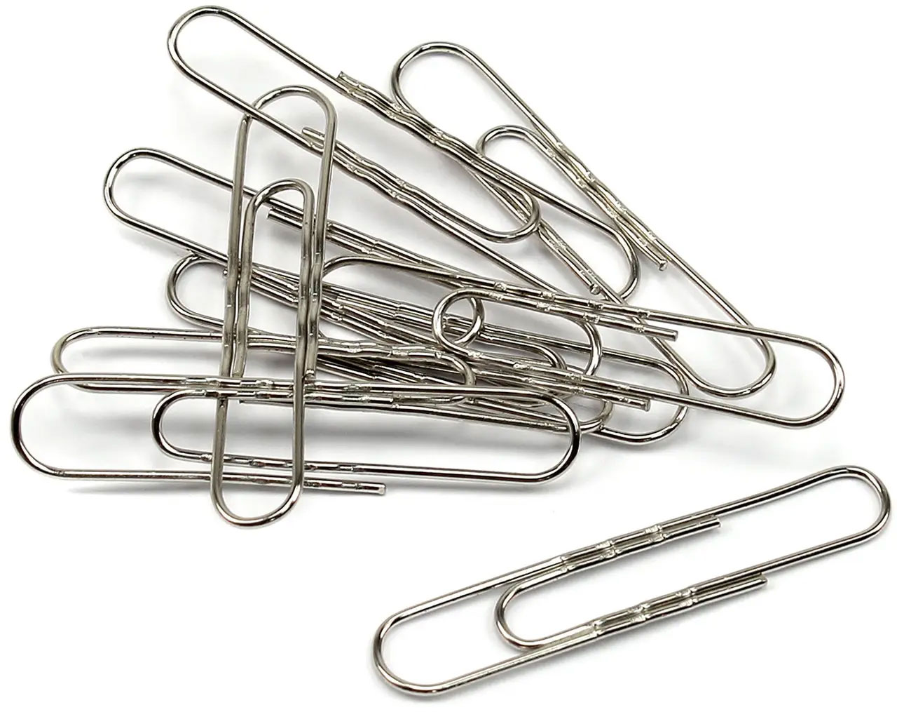 Скрепки 50мм., никель., круглые, рельефные, 100шт., картон. уп. NORMA - фото 3