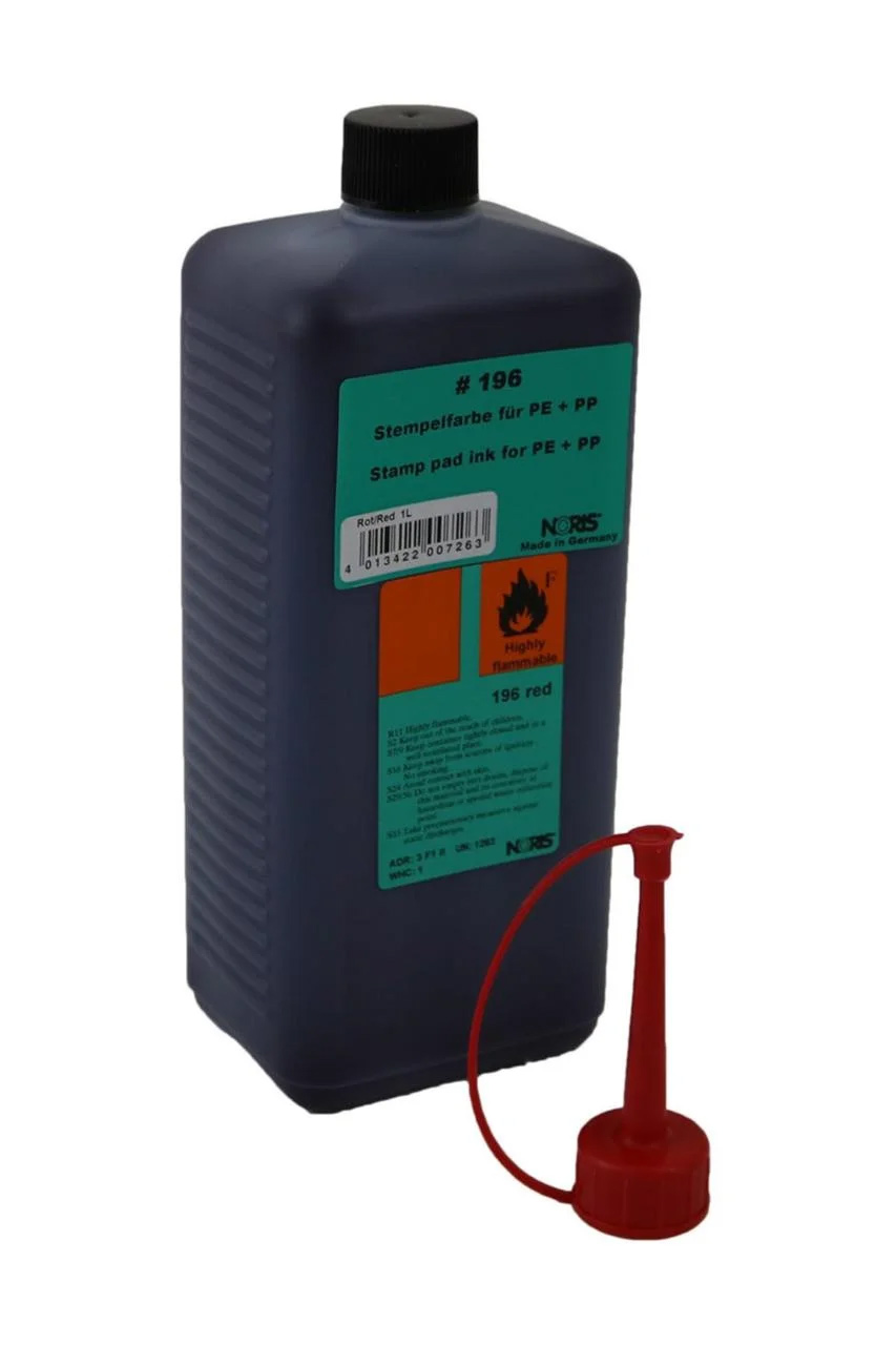 Штемпельная краска для пластика и полиэтилена на спиртовой основе 196, 1л., черн. Noris - фото 1