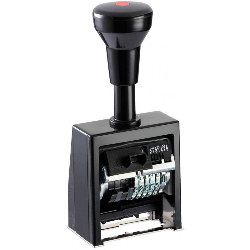 Нумератор автоматичний 6-розрядів 5,5мм., block, пластиковий корпус Reiner - фото 1