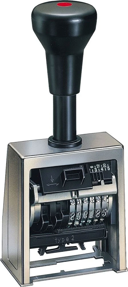 Нумератор автоматичний 6-розрядів 5,5мм., block, металевий корпус Reiner - фото 1