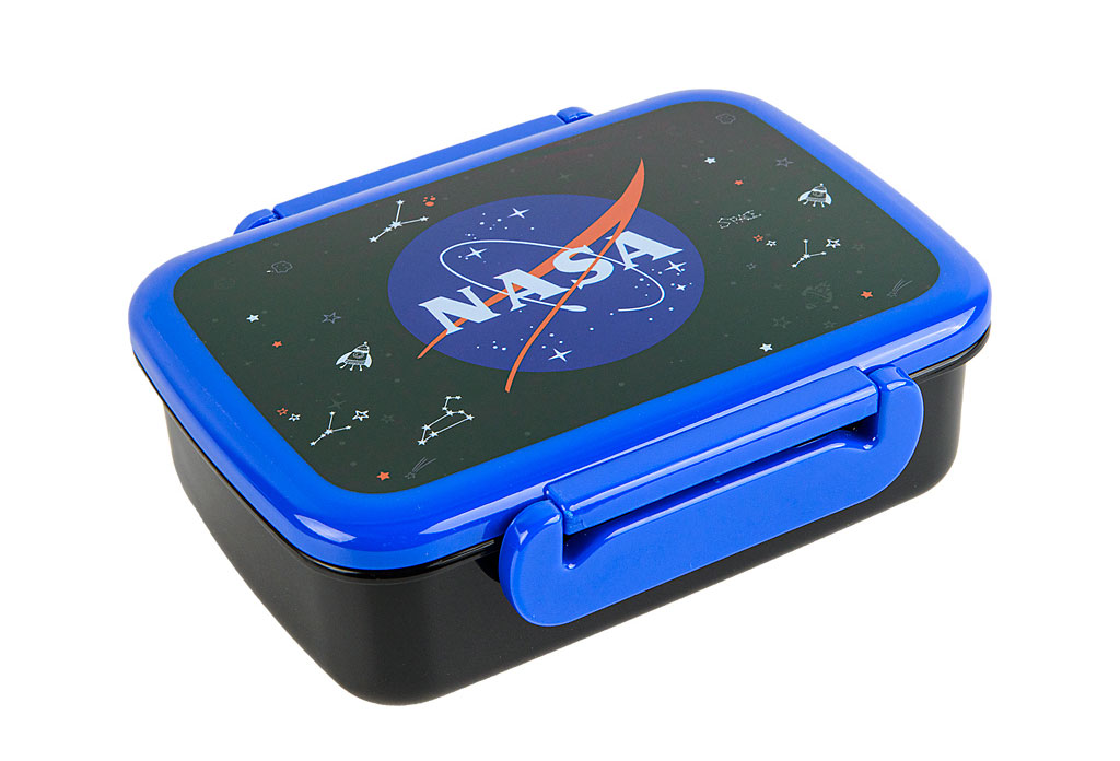 Ланчбокс для еды на 2 отделения, 420мл. Kite NASA, черн/син. Kite - фото 3
