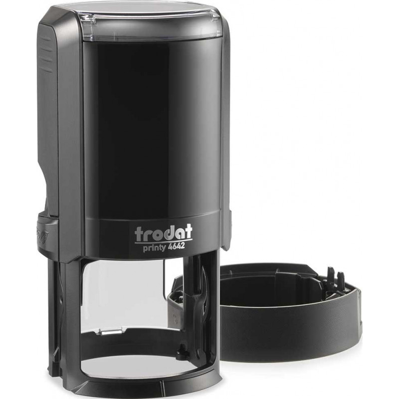 Оснастка для круглой печати, диаметр 42мм., круглый корпус, пластик. 4642, черн. Trodat - фото 2