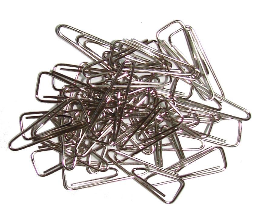 Скрепки 25мм., никель., треугольные, 100шт., картон. уп. Scholz - фото 2