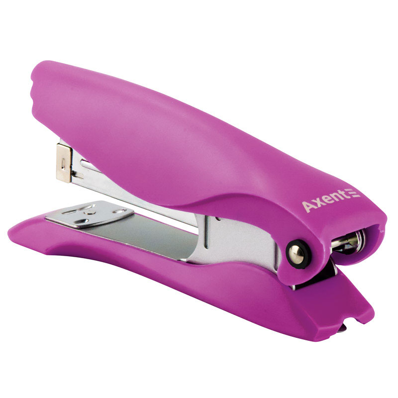 Степлер 24/6 Ultra, 25арк., глибина 60мм., пластик., фіолет. Axent - фото 2