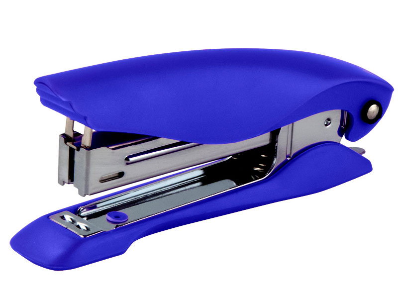 Степлер №10(10/5) Ultra, 12л., глубина 55мм., пластик., син. Axent - фото 1