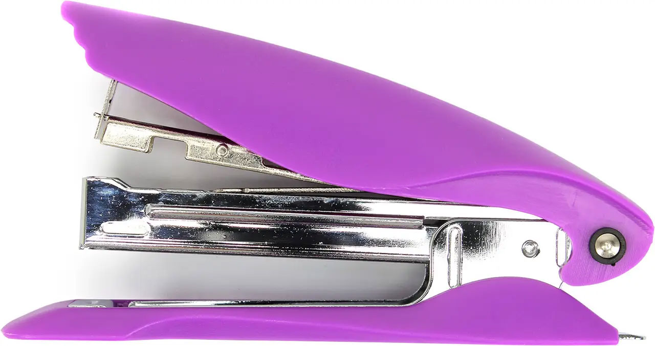 Степлер №10(10/5) Ultra, 12л., глубина 55мм., пластик., фиолет. Axent - фото 2