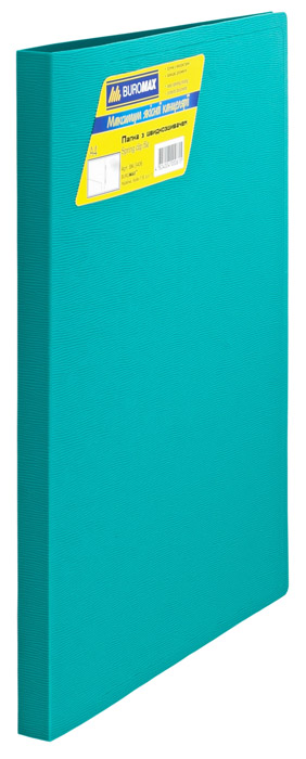 Папка з швидкозшивачем і бічним карманом, пластикова, 18мм., асорті BuroMax - фото 3