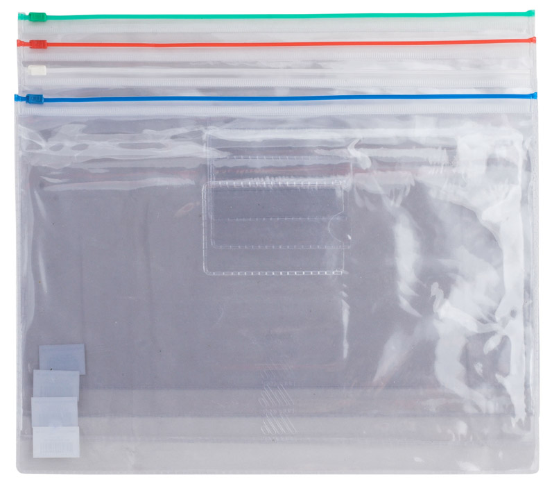 Папка-конверт на молнии А4, син. BuroMax - фото 1