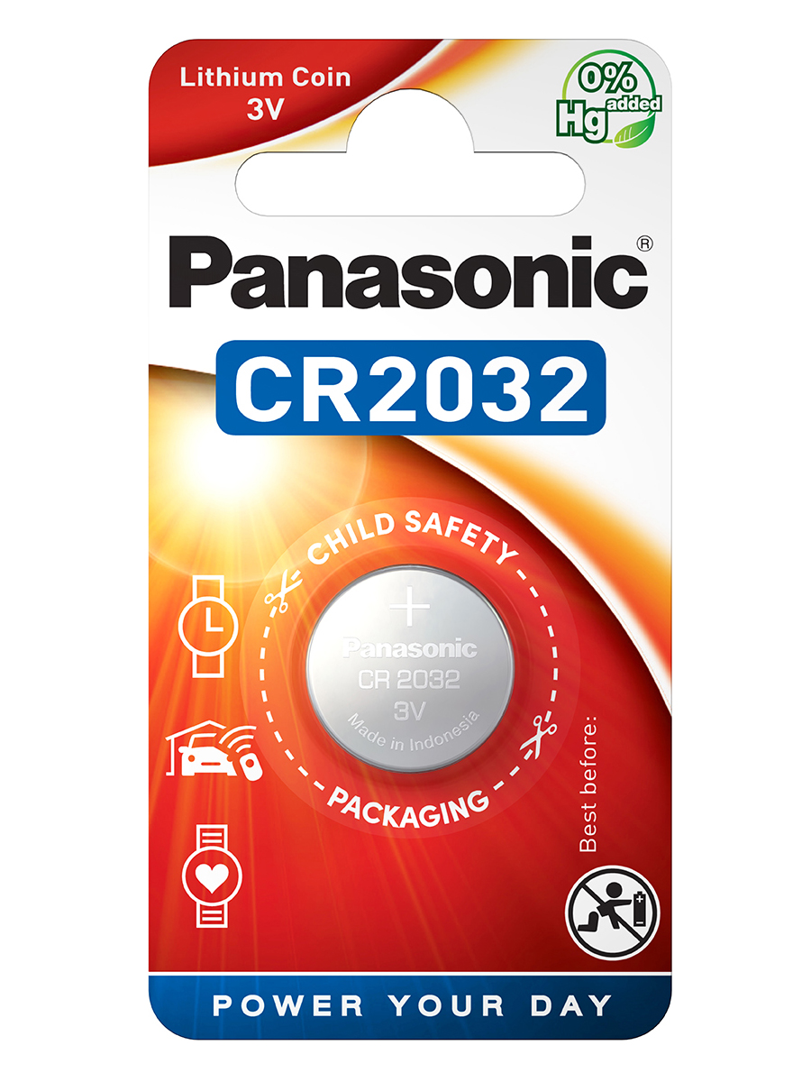 Батарейка CR2032EL, 3v Lithium Power, 1шт. Panasonic - фото 1