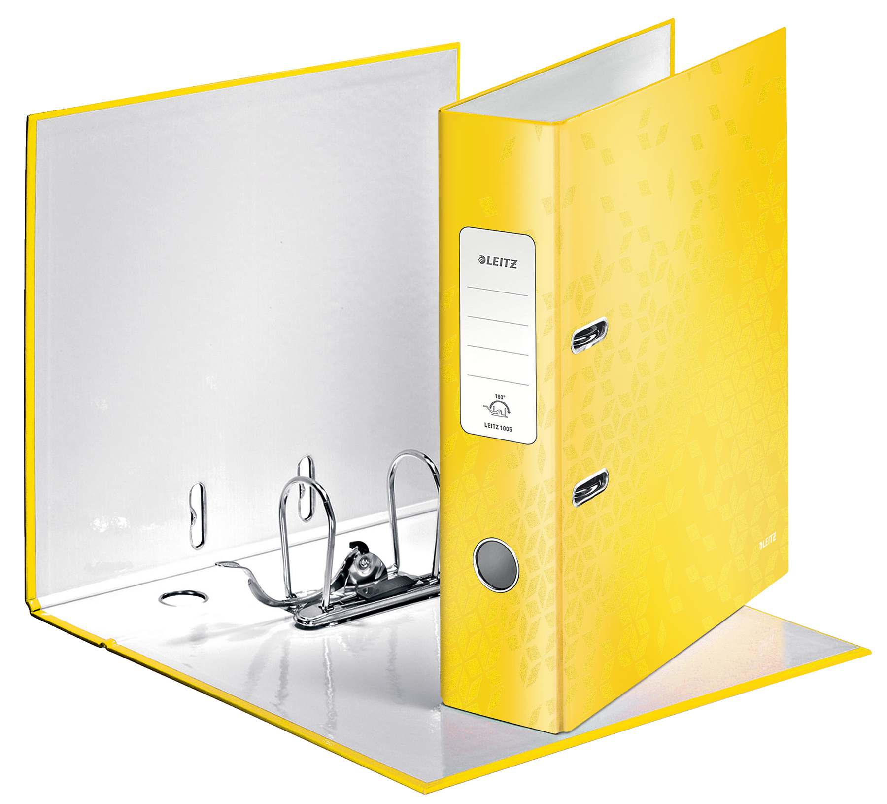 Регистратор 8см. А4 (PP) 180 Wow, метал. желт. LEITZ - фото 3
