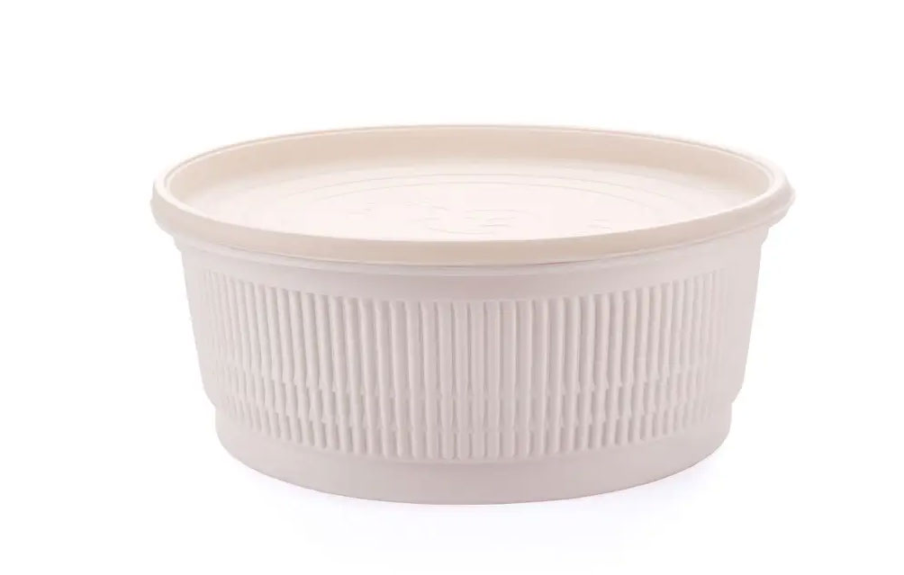 Супниця біорозщеплювана 1000мл., d175мм., h67мм. з кукурудзяного крохмалю, 100шт / уп. (001420) AMELON - фото 2