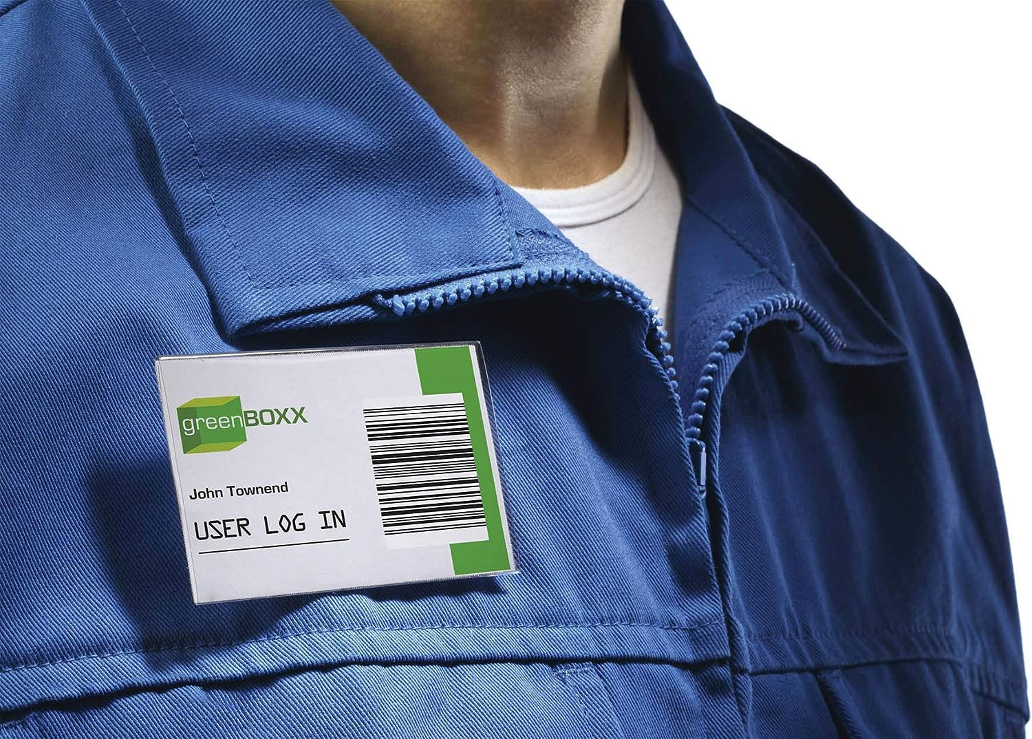 Бейдж горизонтальный 90*54мм., с комби-зажимом Durable - фото 3