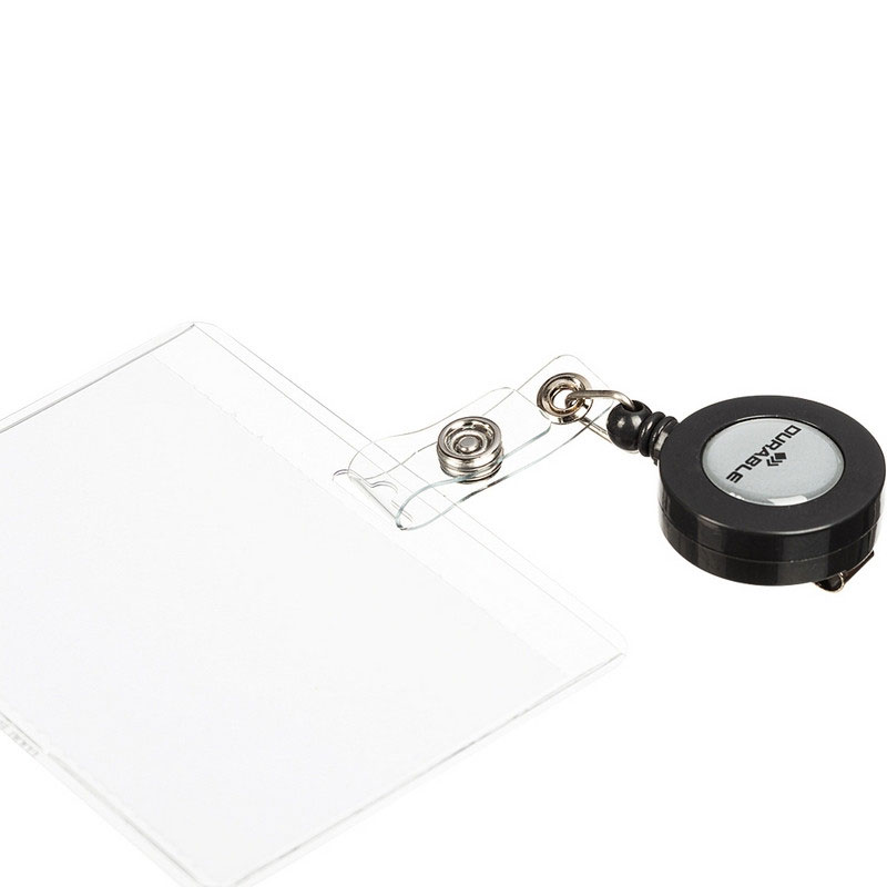 Бейдж горизонтальний 90*60мм., з рулеткою Durable - фото 3