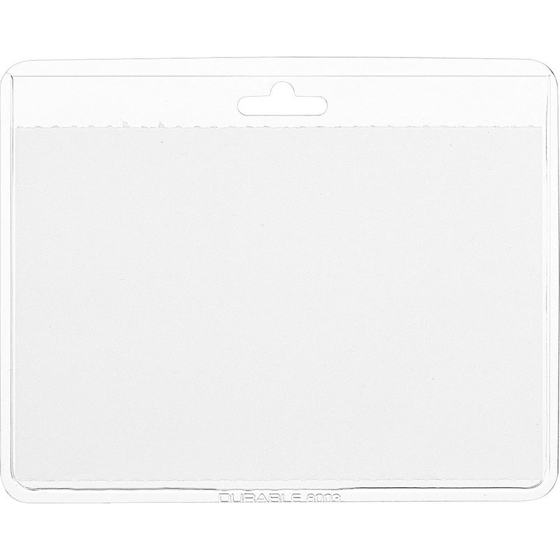 Бейдж горизонтальний 90*60мм., з рулеткою Durable - фото 4