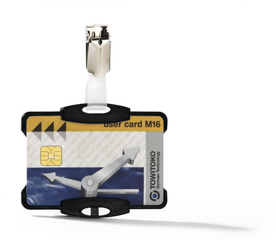 Бейдж горизонтальний для магнітних пропусків 85*54мм. Durable - фото 2