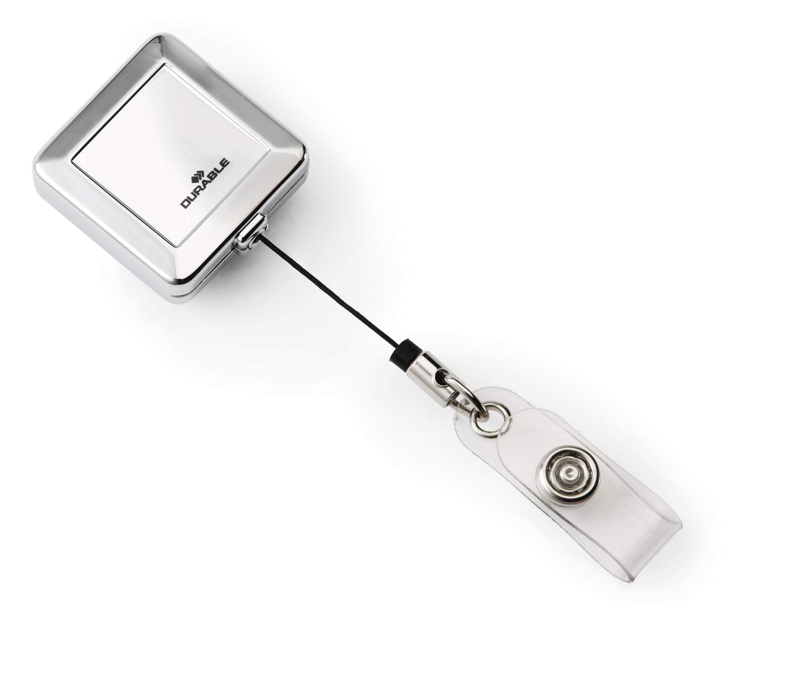 Нить для бейджа Chrome Quadro 80см., метал. Durable - фото 2