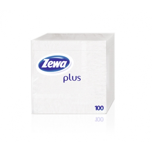 Серветки 33*33см. 1 шар целюлоза 100шт/уп., біл. ZEWA - фото 1