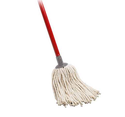 Швабра для мытья пола + хлопковая насадка, 130см., Classic, с ручкой, красн. Vileda - фото 3